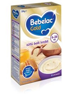 BEBELAC GOLD 250 GR- SÜTLÜ BALLI İRMİKLİ