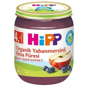 HIPP ORGANIK YABANMERSINLI ELMA PÜRESI 125 GR.