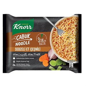 Knorr Çabuk Noodle 66 Gr-Sebzeli Et Çeşnili