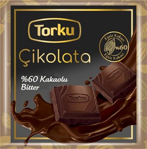 Torku %60 Bitter Çikolata Zarf 65 Gr