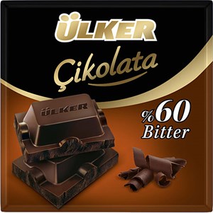 Ülker Bitter Kare Çikolata 60 Gr
